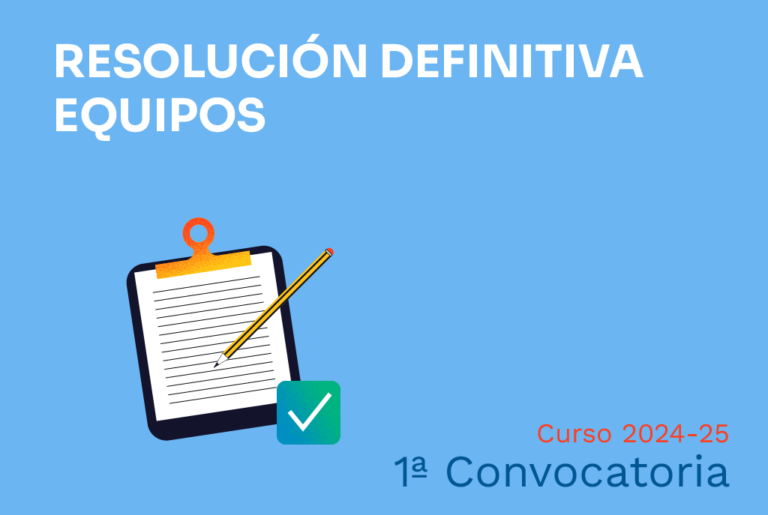 Resolución definitiva 1ª convocatoria de equipos de Generación Espontánea curso 2024-2025