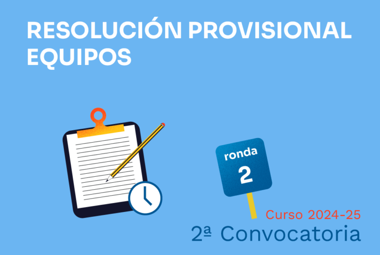 Resolución provisional 2ª convocatoria de equipos de Generación Espontánea, curso 2024-2025